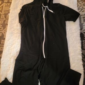 Smash + Tess Black Jumpsuit with White Accents